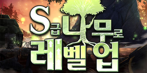 S급 나무로 레벨업